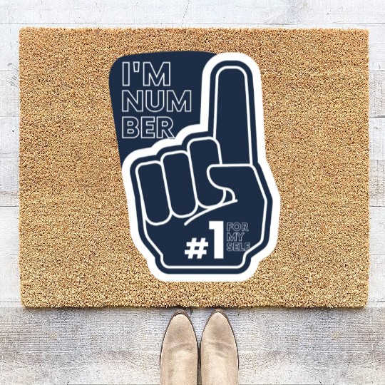 I'm number 1 affirmation Coir Doormats