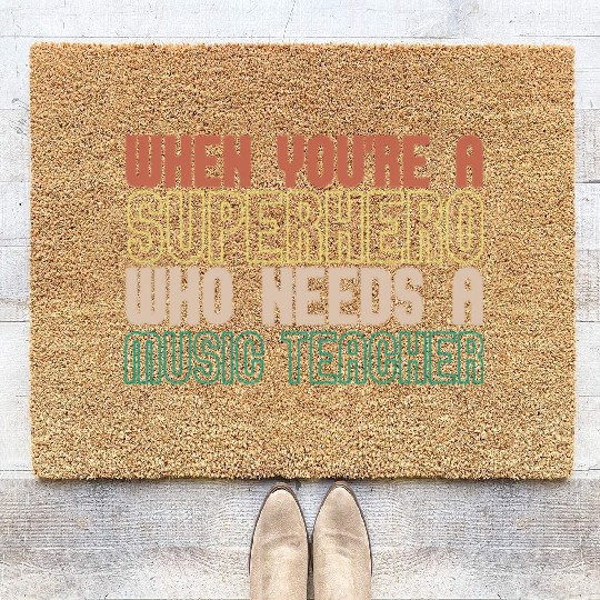 Music Teacher Coir Doormats