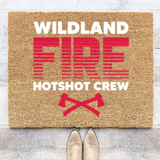 Wildland Fire Hotshot Crew Coir Doormats