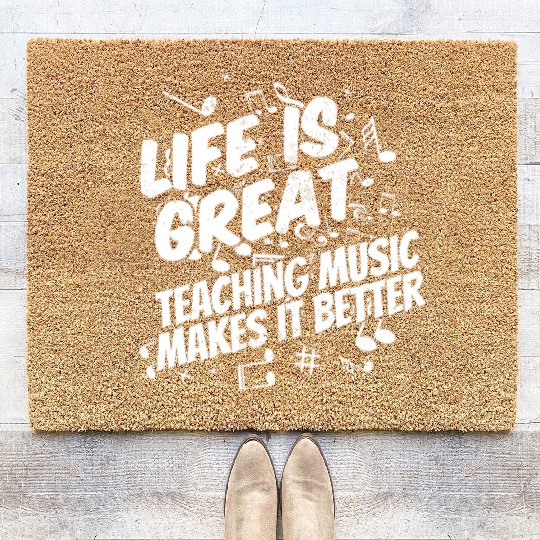 Music Teacher Coir Doormats