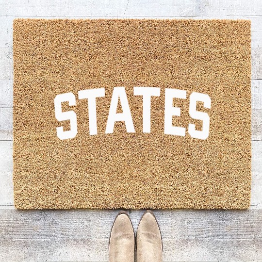 United States Coach Trend Coir Doormats Short Sleeve