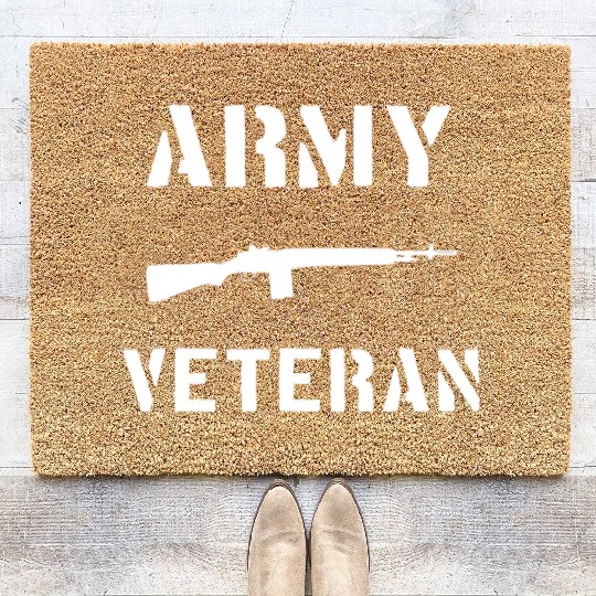 US Army Veteran M14 Rifle Coir Doormats