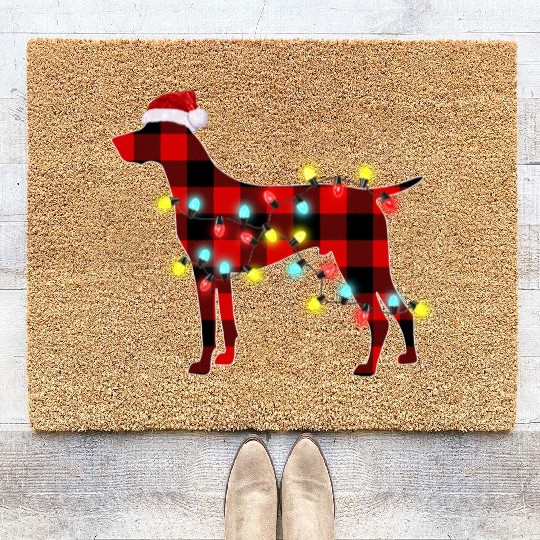 German Shorthaired Pointer Christmas Dog Lover Coir Doormats