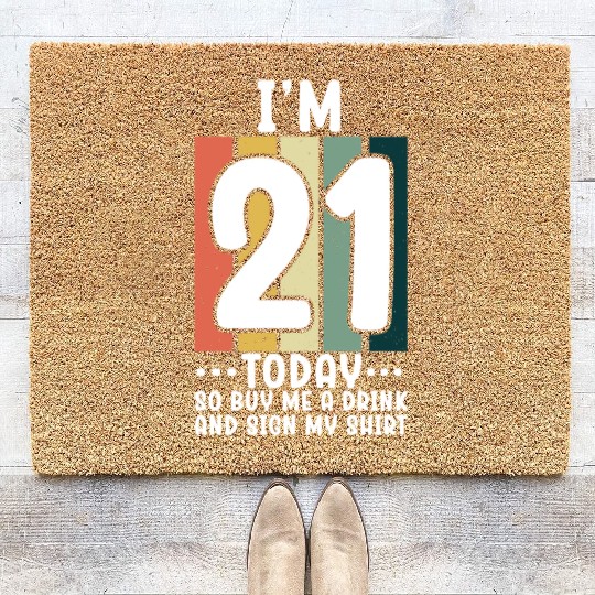 Its my Birthday Sign My Coir Doormats