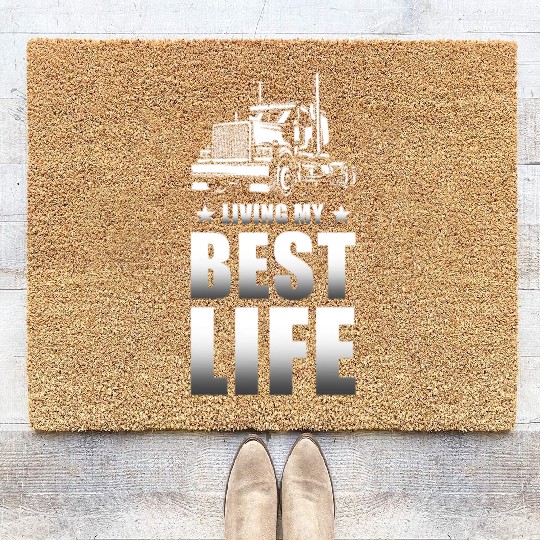 Truck Driver Trucker Gift Coir Doormats