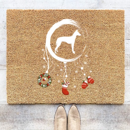 dog dreamcatcher Christmas Pharaoh Dog Coir Doormats