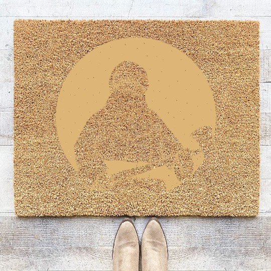 Evil Christmas Santa Axe Coir Doormats