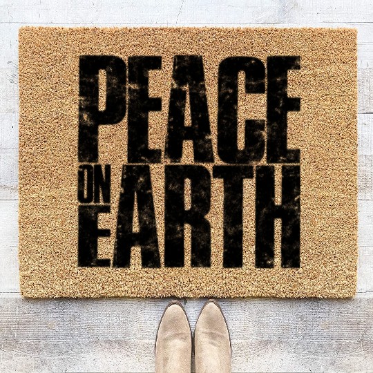 Peace on Earth - planet Coir Doormats