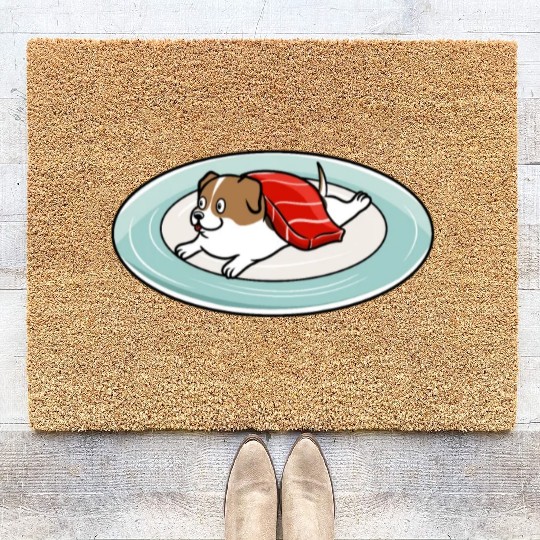 Jack Russell Terrier Nigiri Sushi Coir Doormats