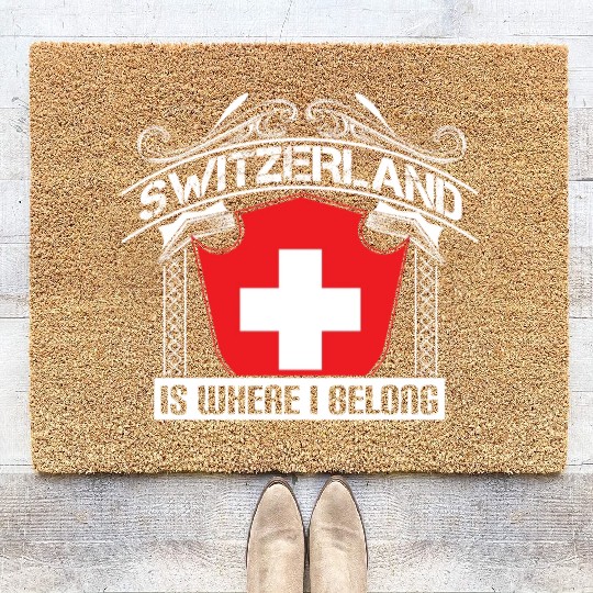 Switzerland Alps State Gift Idea Coir Doormats
