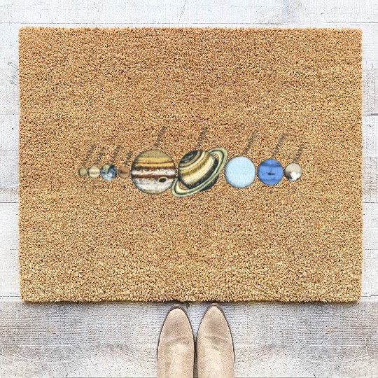 Solar System Astrophysic Planets, Solar System Coir Doormats