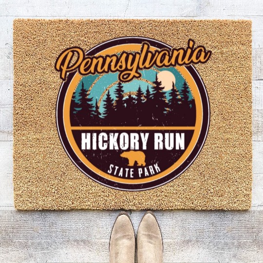 Hickory Run state park Pennsylvania Coir Doormats