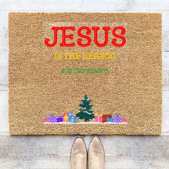 Jesus is the reason for the season Coir Doormats
