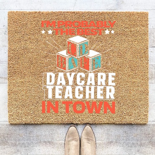 Daycare Teacher Funny Coir Doormats