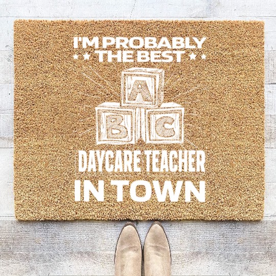 Daycare Teacher Funny Coir Doormats