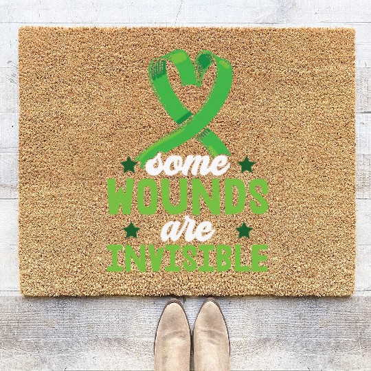 Mental Health Some Wounds Are Invisible Coir Doormats