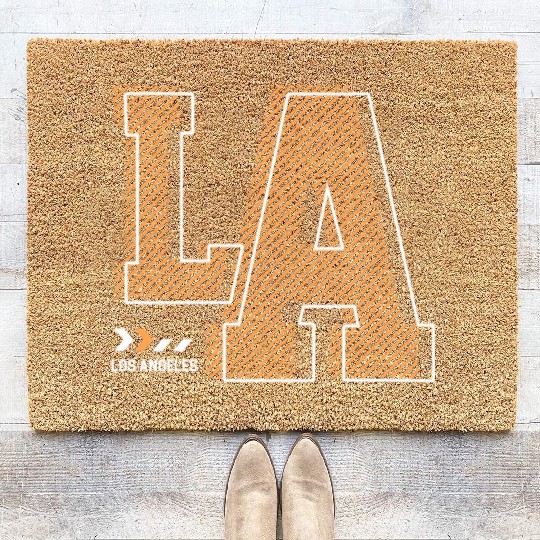 Los Angeles LA California Gift Coir Doormats