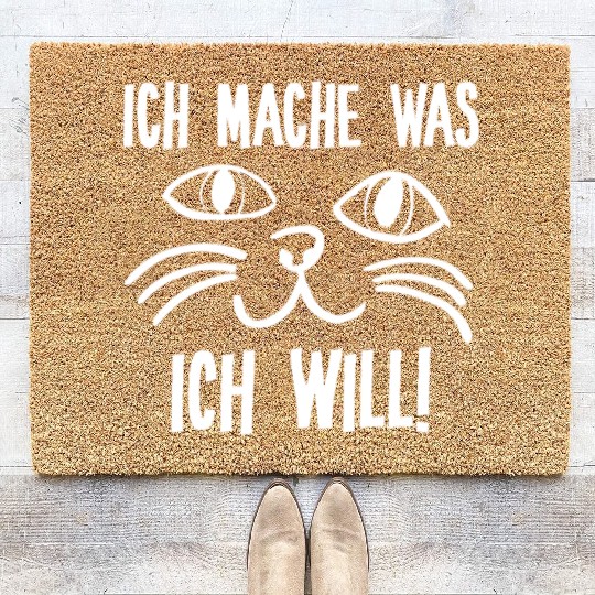 I Do What I Want Cat Mom Lady Pet Lover Gift Idea Coir Doormats