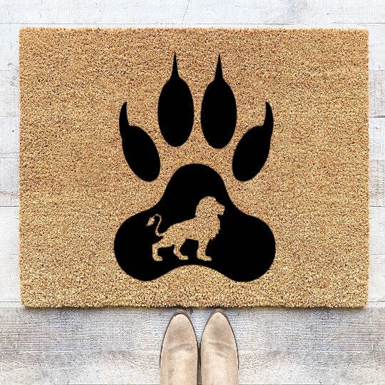 lion feet l 3 Coir Doormats