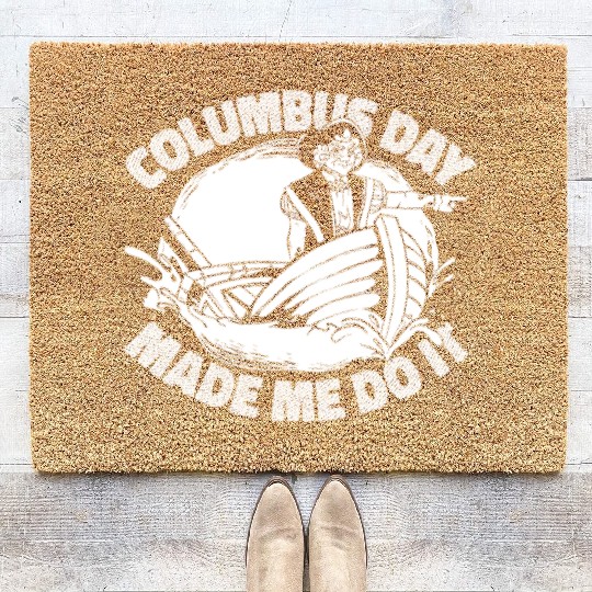 Columbus Day 1492 Coir Doormats