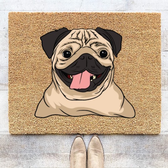 Pug Cute Puppy Dog Owners Pet Lover Gift Ideas Coir Doormats