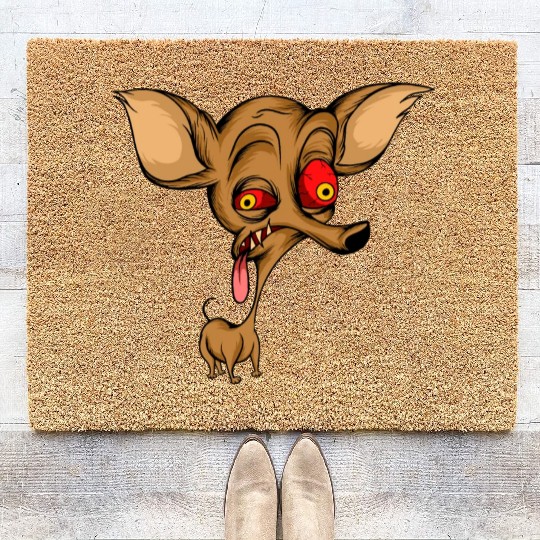 Funny Brown Dog Owners Pet Lover Gift Ideas Coir Doormats