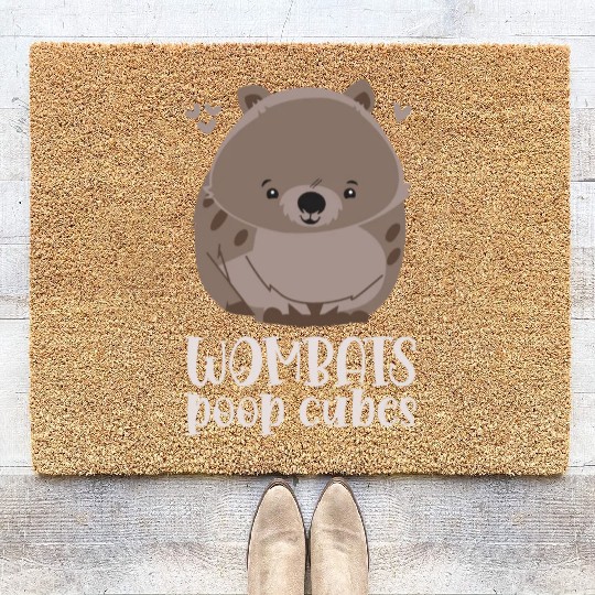 Combat Wombat For A Wombats Lover Coir Doormats