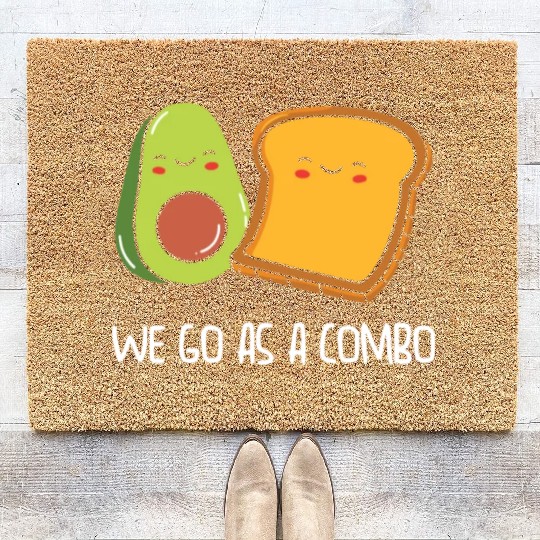 Siblings Avocado Toast Combo Big Sister Brother Coir Doormats
