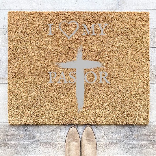 I love my Pastor | I love my Church Coir Doormats