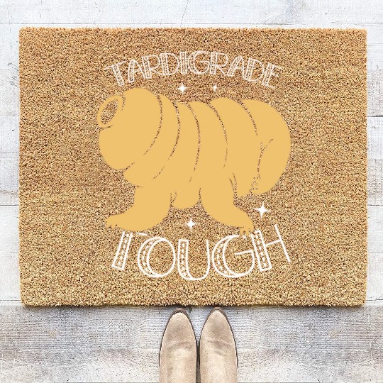 Tardigrade Tough Moss Piglet Science Tardigrade Coir Doormats