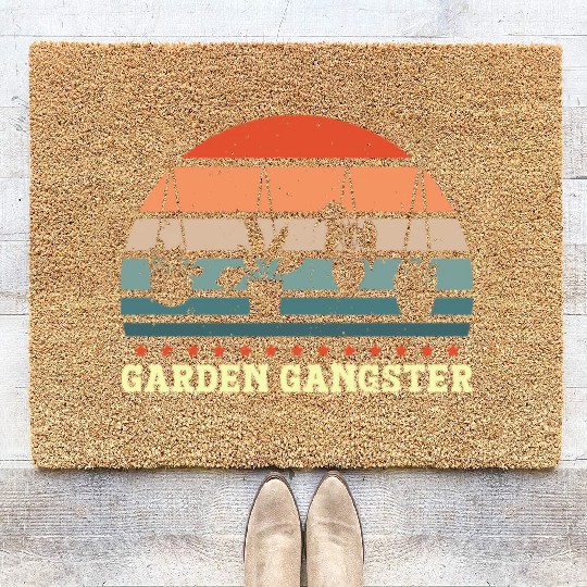 GARDEN GANGSTER I Plants Gardener Gardening Coir Doormats