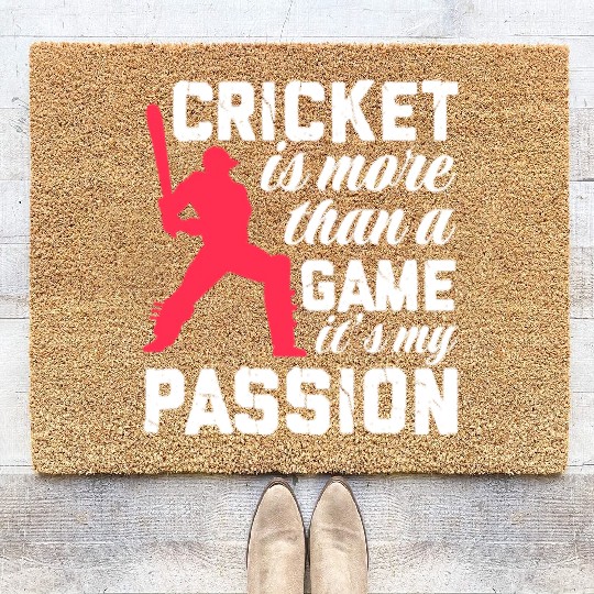 Cricket Is More Than A Game It's A Passion Coir Doormats