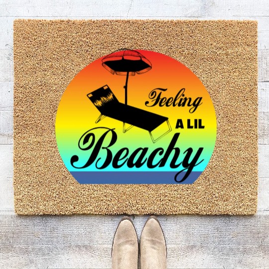 Feeling A LiL Salty with Summer Clothes Coir Doormats