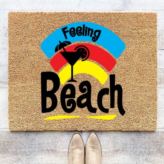 Feeling A LiL Salty with Summer Clothes Coir Doormats