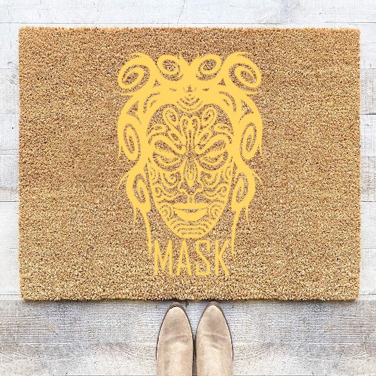 Gangster Girl face Mask Coir Doormats design for Gift