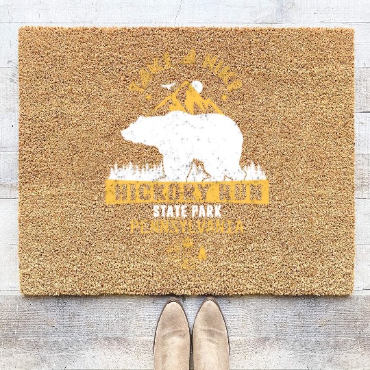 Hickory Run state park Pennsylvania Coir Doormats