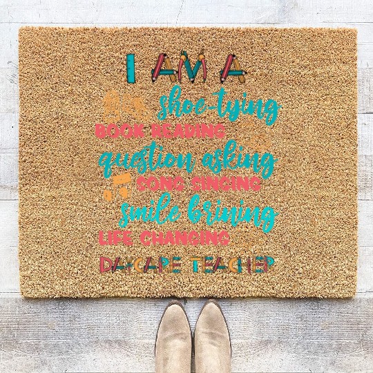 Childcare Kindergarten Preschool Daycare Teacher Coir Doormats