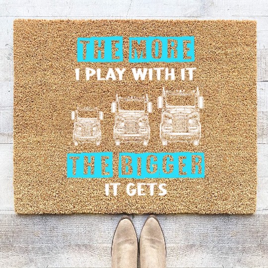 Truck Driver US FLAG, Truck, Trucker Dad Coir Doormats