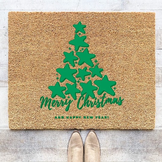 Tree Christmas Coir Doormats
