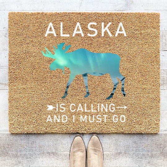 Alaska Gift USA Natur Bär Denali Grizzly Wald Coir Doormats