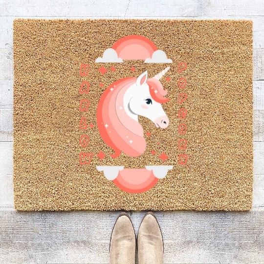 Harlow And Popcorn Merch Popcorn The Pony Coir Doormats