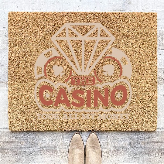 Poker Casino Poker Player Gambling Roulette Coir Doormats