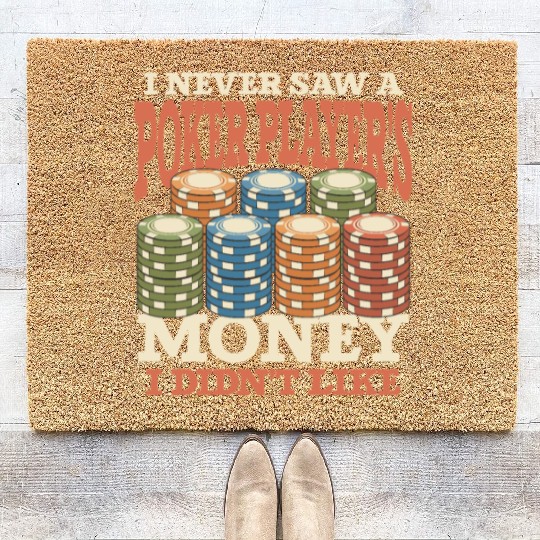 Poker Casino Poker Player Gambling Roulette Coir Doormats