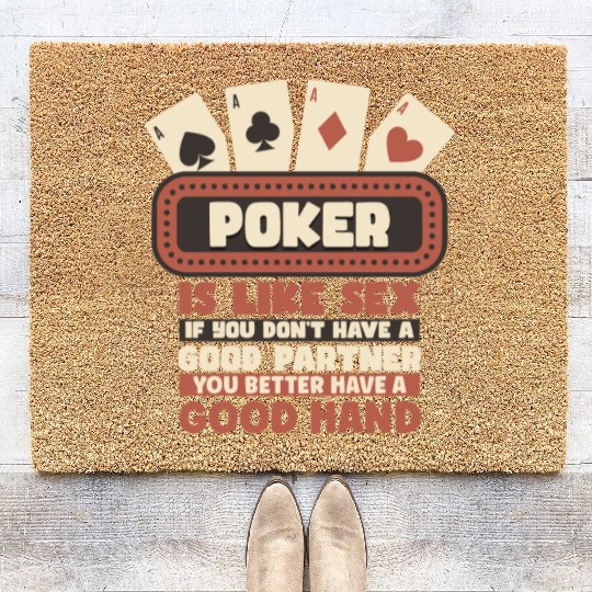 Poker Casino Poker Player Gambling Roulette Coir Doormats