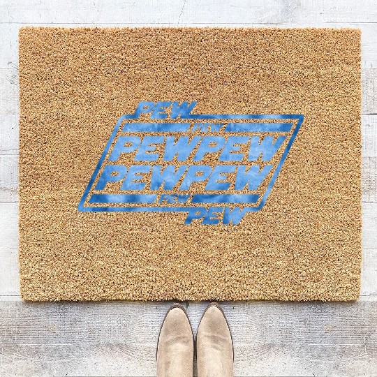 Pew Pew Pew Coir Doormats