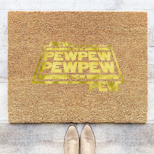Pew Pew Pew Coir Doormats
