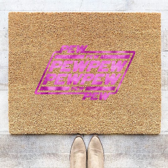 Pew Pew Pew Coir Doormats