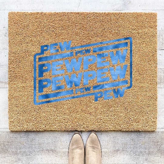Pew Pew Pew Coir Doormats