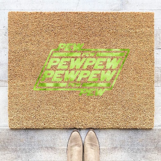 Pew Pew Pew Coir Doormats