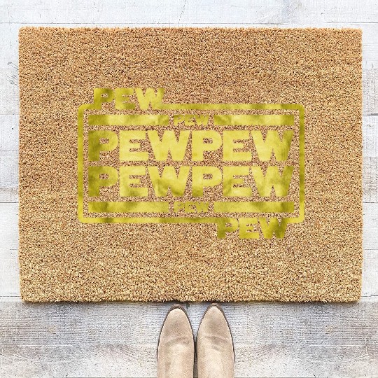Pew Pew Pew Coir Doormats